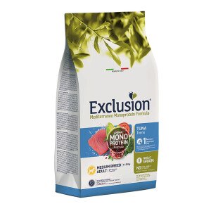 Сухий корм для собак середніх порід Exclusion Adult Tuna Medium Breed, 3 кг